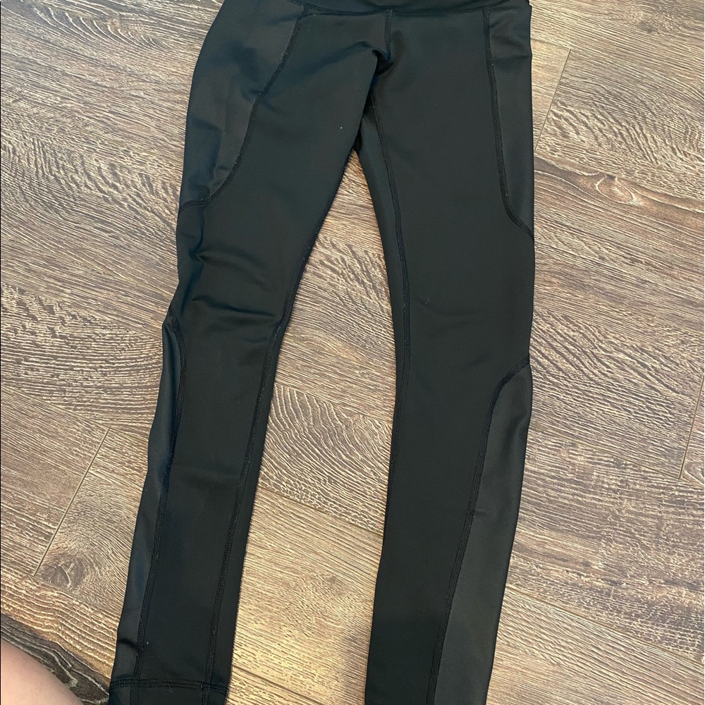 Black full length workout pant
